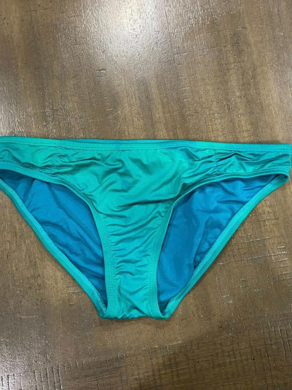 Size S Women's bikini bottoms, green